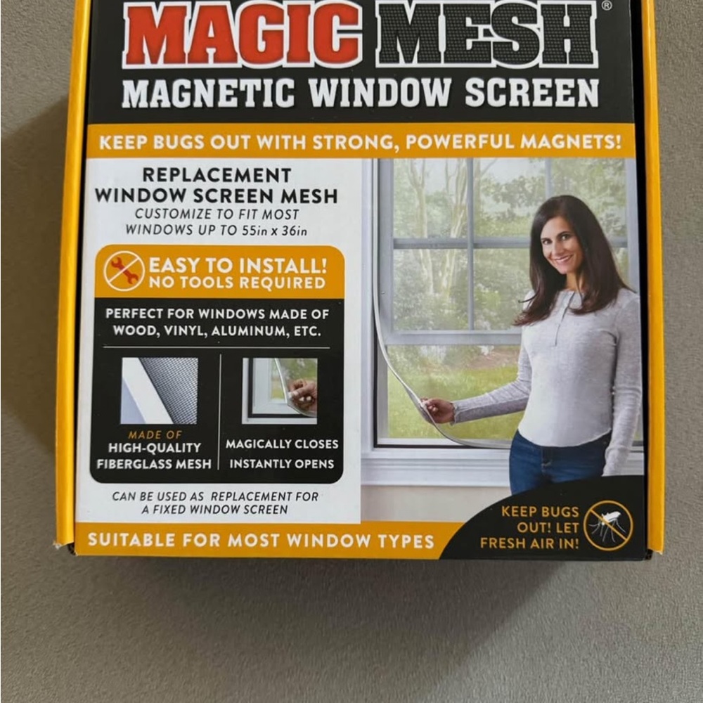 Magic Mesh Magnetic Window Screen